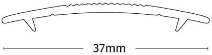 Carpet Flooring Flat Silver Door Bar Threshold Cover Strip 40mm x 0.9m