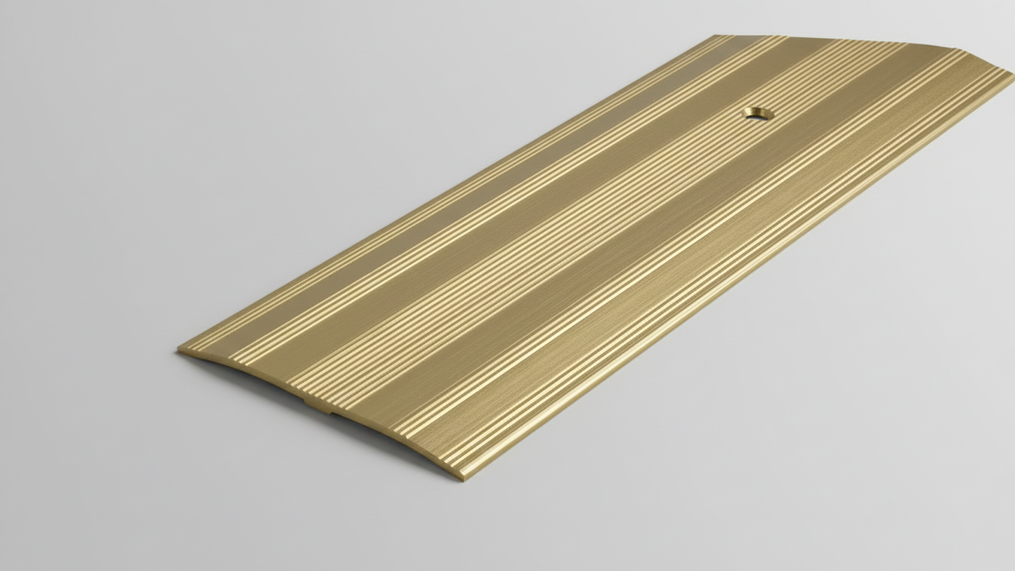 61mm Extra Wide Metal Doorbar Cover Strip/Trim (Silver/Gold)