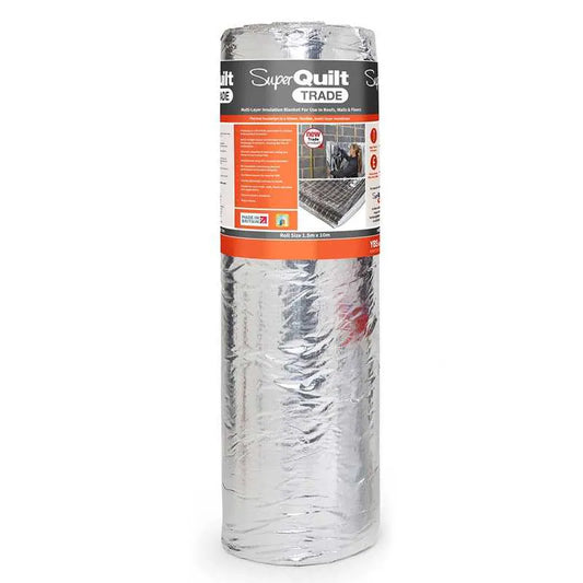 YBS SuperQuilt Trade Multi-layer Thermal Foil Insulation - 1.5m x 10m Roll